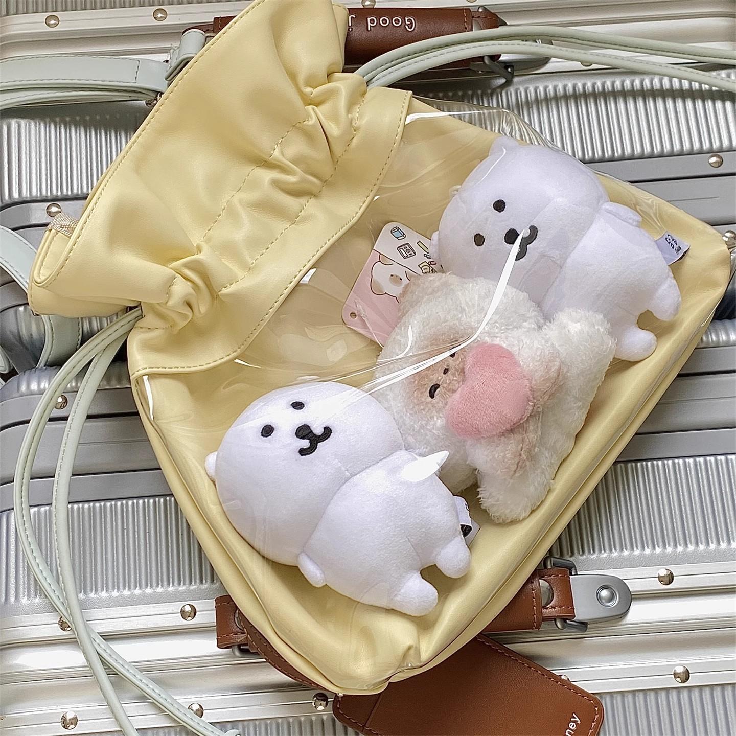 Drawstring Lucky Charm Ita Bag Ladies Fits 10-15cm Doll Crossbody Purse Women Compact Versatile Outing Transparent Shoulder Bag 29x29cm жовтий
Drawstring Lucky Charm Ita Bag Ladies Fits 10-15cm Doll Crossbody Purse Women Compact Versatile Outing Transparent Shoulder Bag 29x29cm жовтий