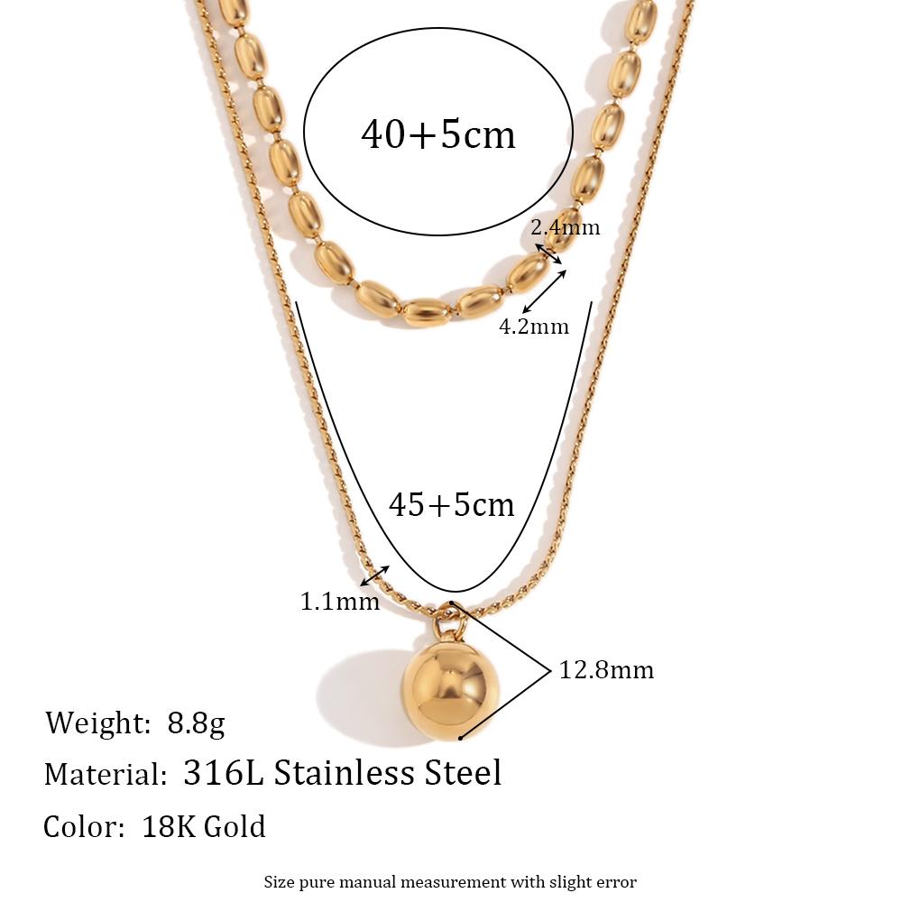 MamacitaSlay Classic Double Bead Chain Round Ball Pendant Waterproof Stainless Steel Jewelry Trend 2024 Necklaces For Women золотой
MamacitaSlay Classic Double Bead Chain Round Ball Pendant Waterproof Stainless Steel Jewelry Trend 2024 Necklaces For Women золотой