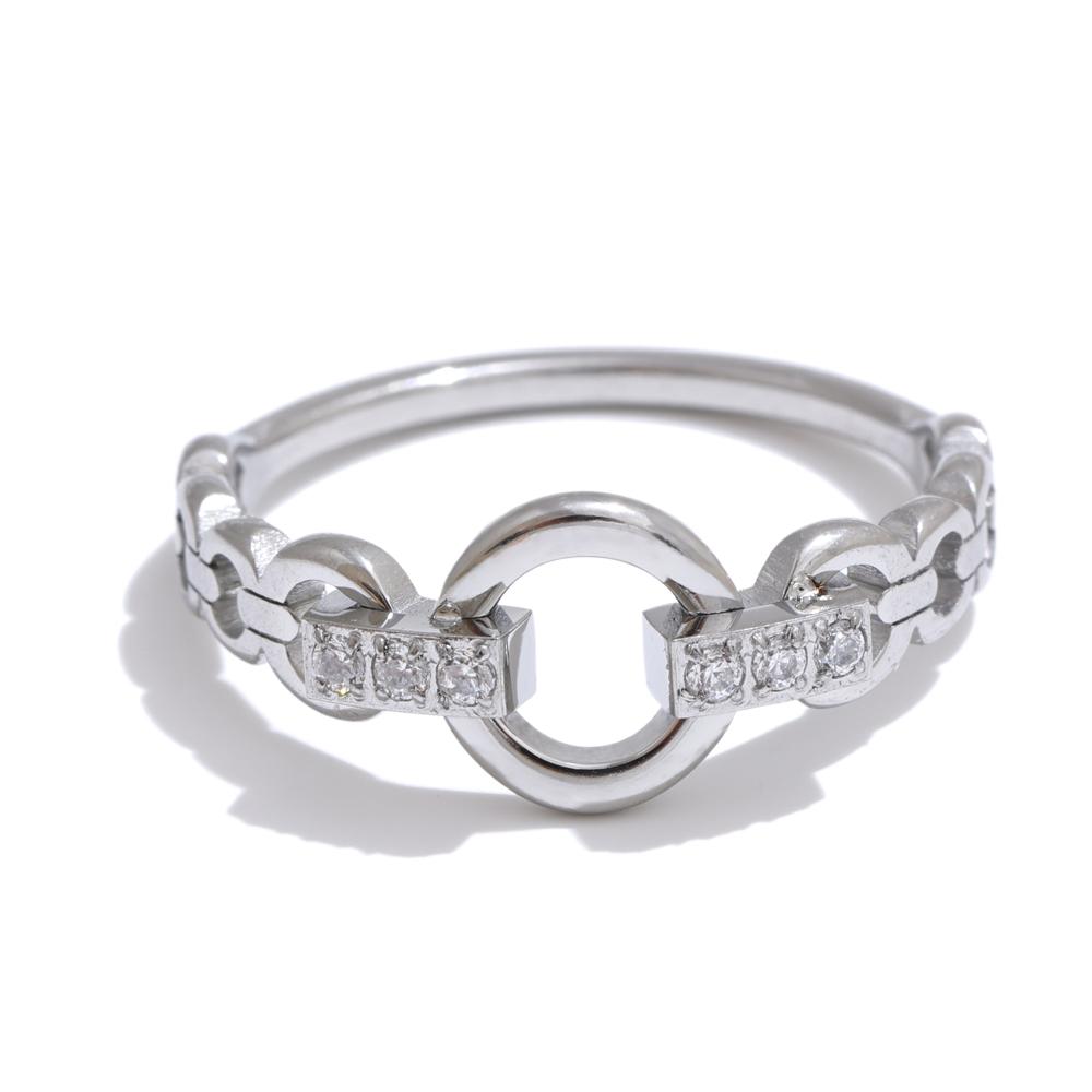 Yhpup 678# High Quality Stainless Steel Cubic Zirconia Setting Link Finger Ring Exquisite Stylish Jewelry Daily Gift for Self 6
Yhpup 678# High Quality Stainless Steel Cubic Zirconia Setting Link Finger Ring Exquisite Stylish Jewelry Daily Gift for Self 6