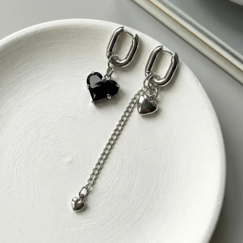 Fashion Minimally Zircon Heart-shaped Asymmetrical Long Ear Buckle Long Tassel Dangle Earrings Jewelry Accessories Gifts
Fashion Minimally Zircon Heart-shaped Asymmetrical Long Ear Buckle Long Tassel Dangle Earrings Jewelry Accessories Gifts