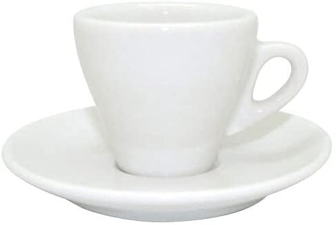 A high-quality, easy-to-hold espresso cup and saucer with a 80ml capacity, made in Italy from porcelain. It boasts a substantial thickness and a beaut
A high-quality, easy-to-hold espresso cup and saucer with a 80ml capacity, made in Italy from porcelain. It boasts a substantial thickness and a beaut