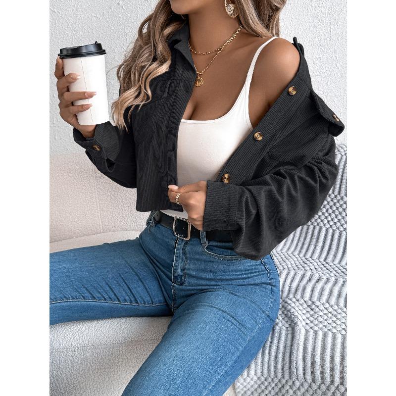 Autumn and Winter Casual Pocket Long Sleeve Corduroy Jacket Jacket, Women s Clothing XL чорний
Autumn and Winter Casual Pocket Long Sleeve Corduroy Jacket Jacket, Women s Clothing XL чорний