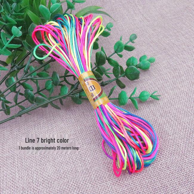 Five-Color and Seven-Color Nylon Korean Silk Cord for DIY Chinese Knot and Bracelet Weaving Colorful
Five-Color and Seven-Color Nylon Korean Silk Cord for DIY Chinese Knot and Bracelet Weaving Colorful