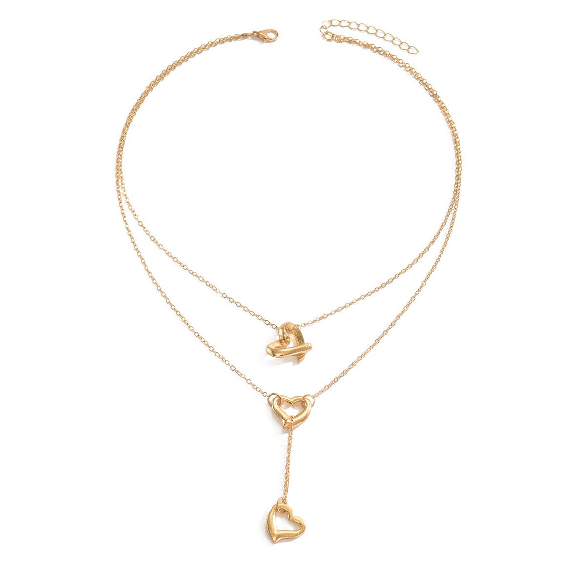 Hollow love necklace, retro simple irregular heart necklace collarbone chain accessories women
Hollow love necklace, retro simple irregular heart necklace collarbone chain accessories women