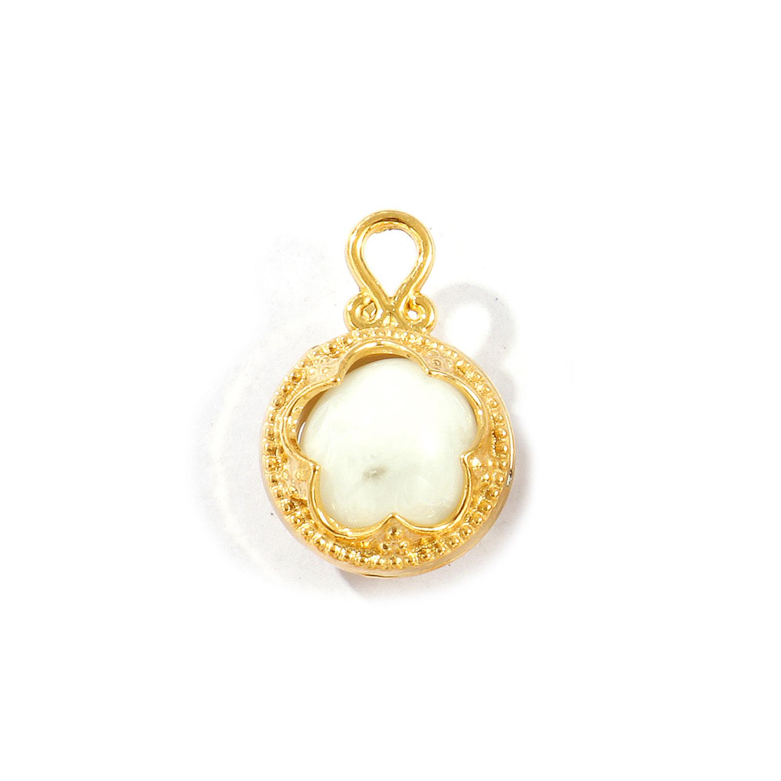 2 PCs 304 Stainless Steel & Resin Charms 18K Gold Plated Round Flower Rotatable Pendants For Necklace Making 22mm x 15mm белый
2 PCs 304 Stainless Steel & Resin Charms 18K Gold Plated Round Flower Rotatable Pendants For Necklace Making 22mm x 15mm белый