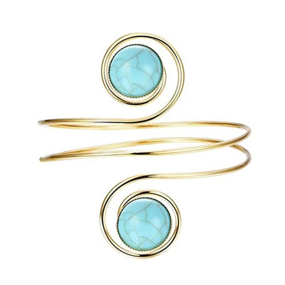 Turquoise Armband Metal Spiral Arm Bracelet Vintage Arm Cuff Jewelry Gift золотий
Turquoise Armband Metal Spiral Arm Bracelet Vintage Arm Cuff Jewelry Gift золотий
