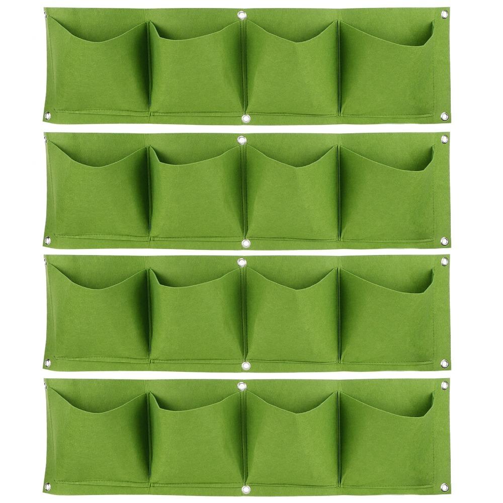 4PCS Durable 4 Pocket Wall Plant Bag Felt Breathable Plant Grow Bag Reusable Space Saving Plant Bag for Flowers and Plants зелёный
4PCS Durable 4 Pocket Wall Plant Bag Felt Breathable Plant Grow Bag Reusable Space Saving Plant Bag for Flowers and Plants зелёный