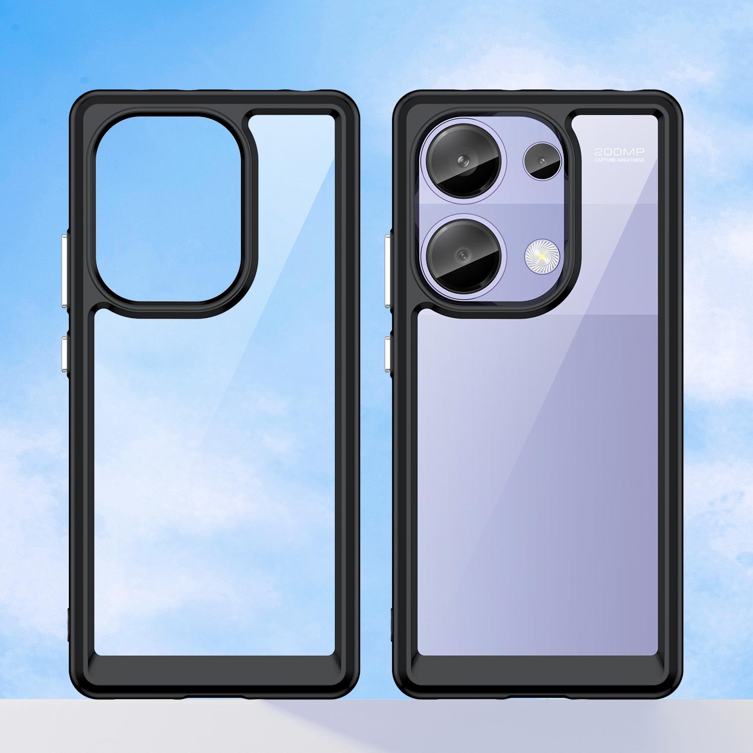 For Xiaomi Redmi Note 13 Pro 4G/Poco M6 Pro 4G Case TPU+Acrylic Clear Phone Cover Transparent
For Xiaomi Redmi Note 13 Pro 4G/Poco M6 Pro 4G Case TPU+Acrylic Clear Phone Cover Transparent
