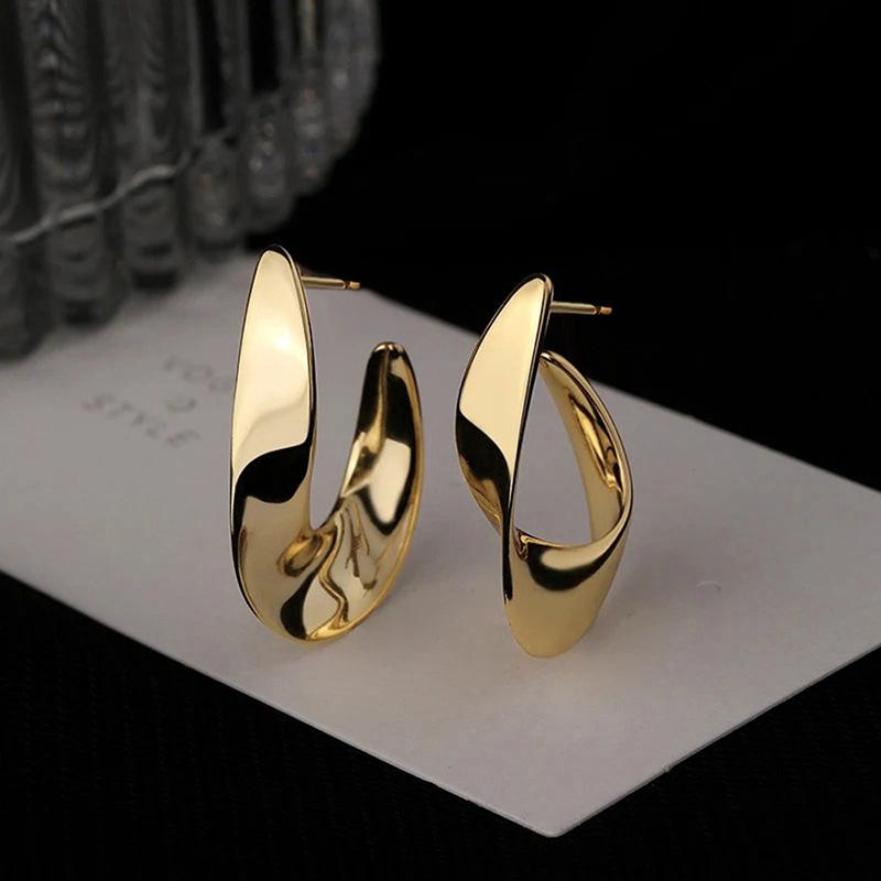 European and American Minimalist U-shaped Design, Irregular Earring Design, Trendy Temperament, Metal Style, Trendy Zircon
European and American Minimalist U-shaped Design, Irregular Earring Design, Trendy Temperament, Metal Style, Trendy Zircon