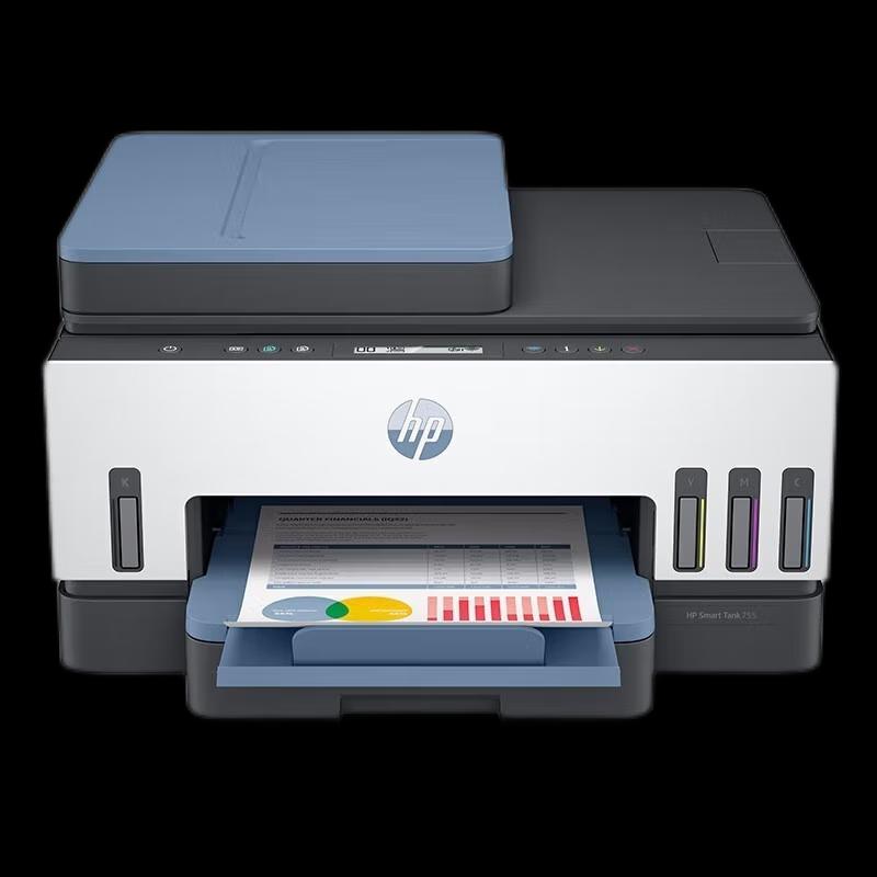 HP Tank 755 A4 Color All-in-One Ink Tank Printer CN plug (adapter included)
HP Tank 755 A4 Color All-in-One Ink Tank Printer CN plug (adapter included)