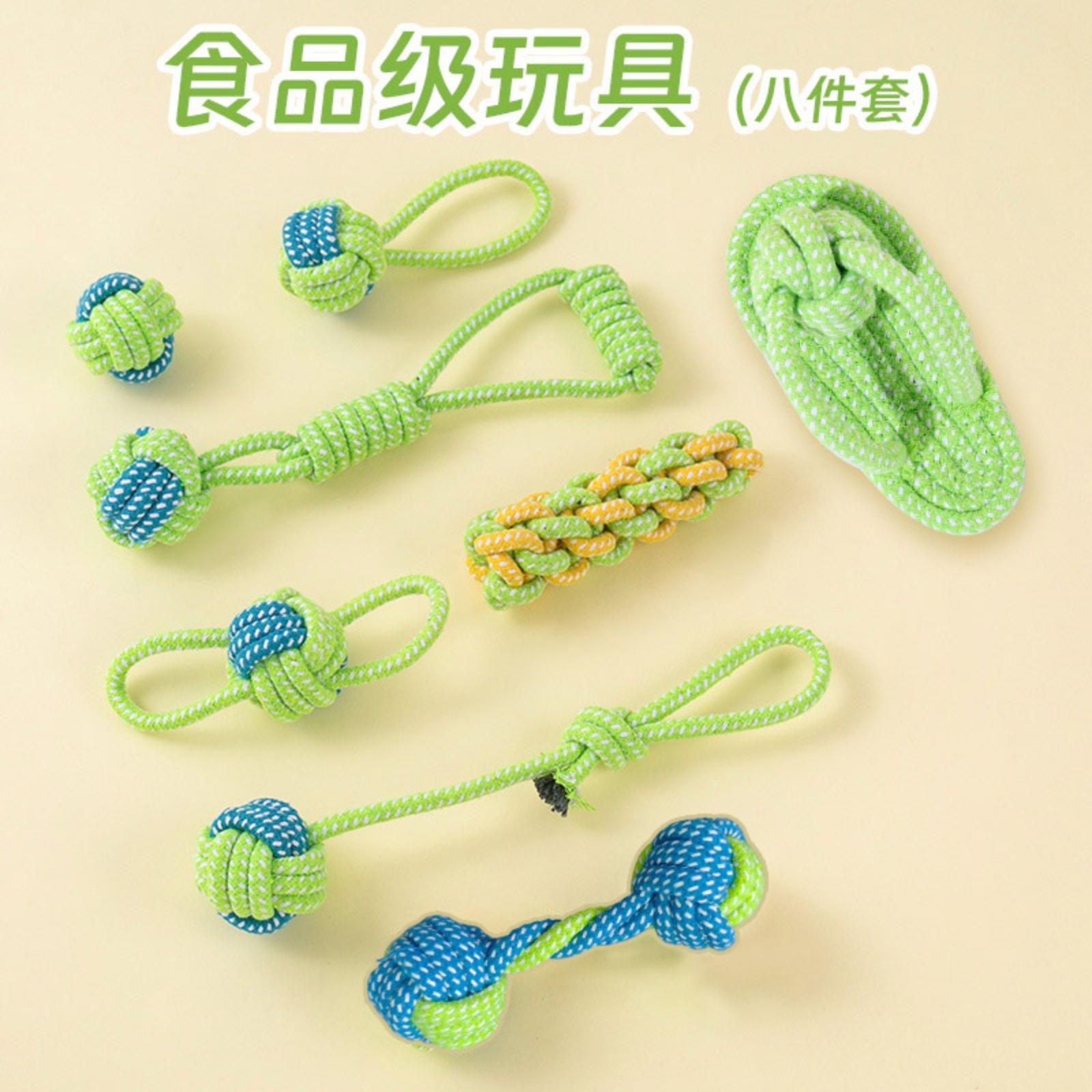 Durable Pet Chew Toys Set 8 Pieces Rope Tugging Balls Knots Interactive Dog Toys for Teeth Cleaning and Playtime Exercise One Size
Durable Pet Chew Toys Set 8 Pieces Rope Tugging Balls Knots Interactive Dog Toys for Teeth Cleaning and Playtime Exercise One Size