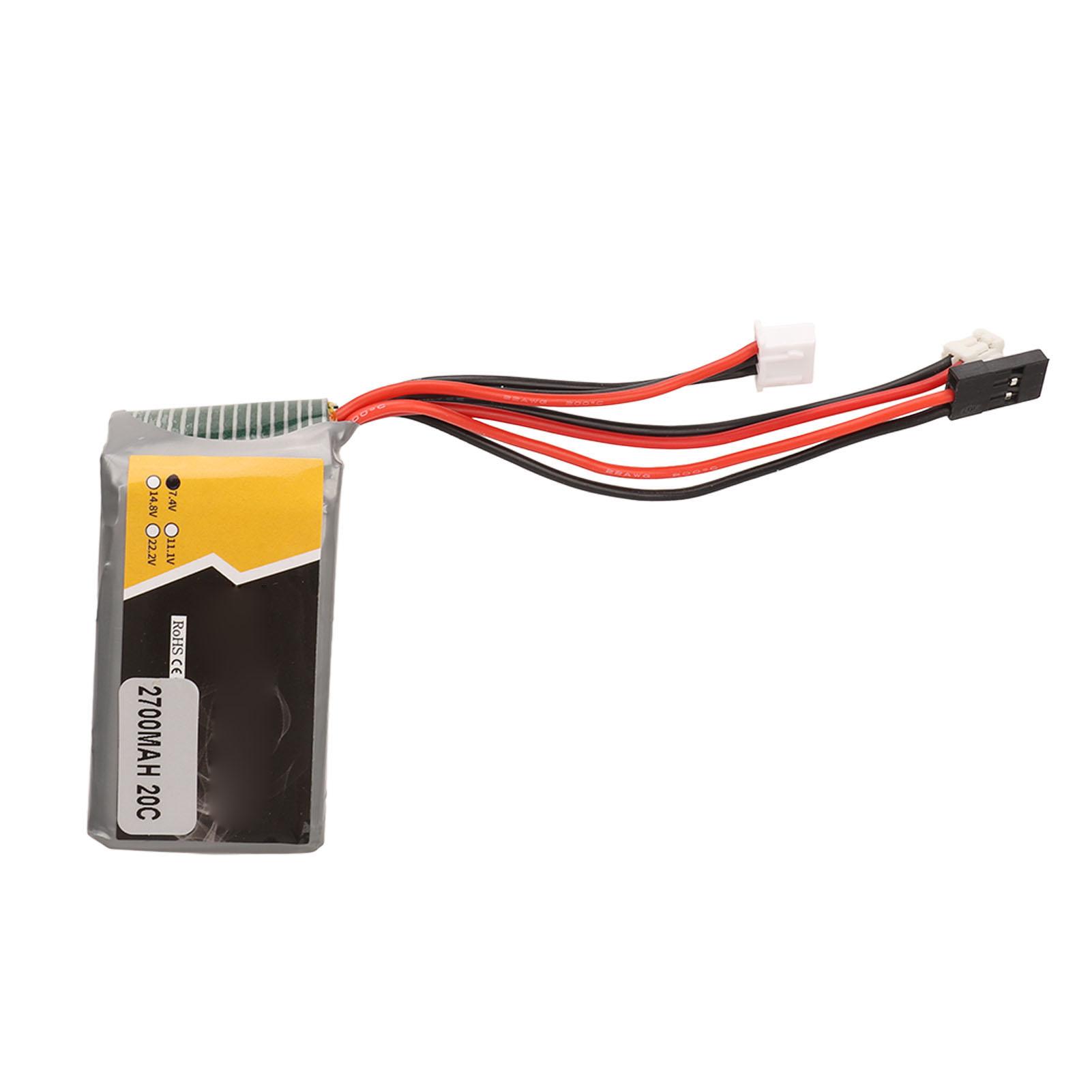 Акумулятор RC Transmitter 7.4V 2700mAh Lightweight RC Receiver Battery Pack for RC Receiver
Акумулятор RC Transmitter 7.4V 2700mAh Lightweight RC Receiver Battery Pack for RC Receiver