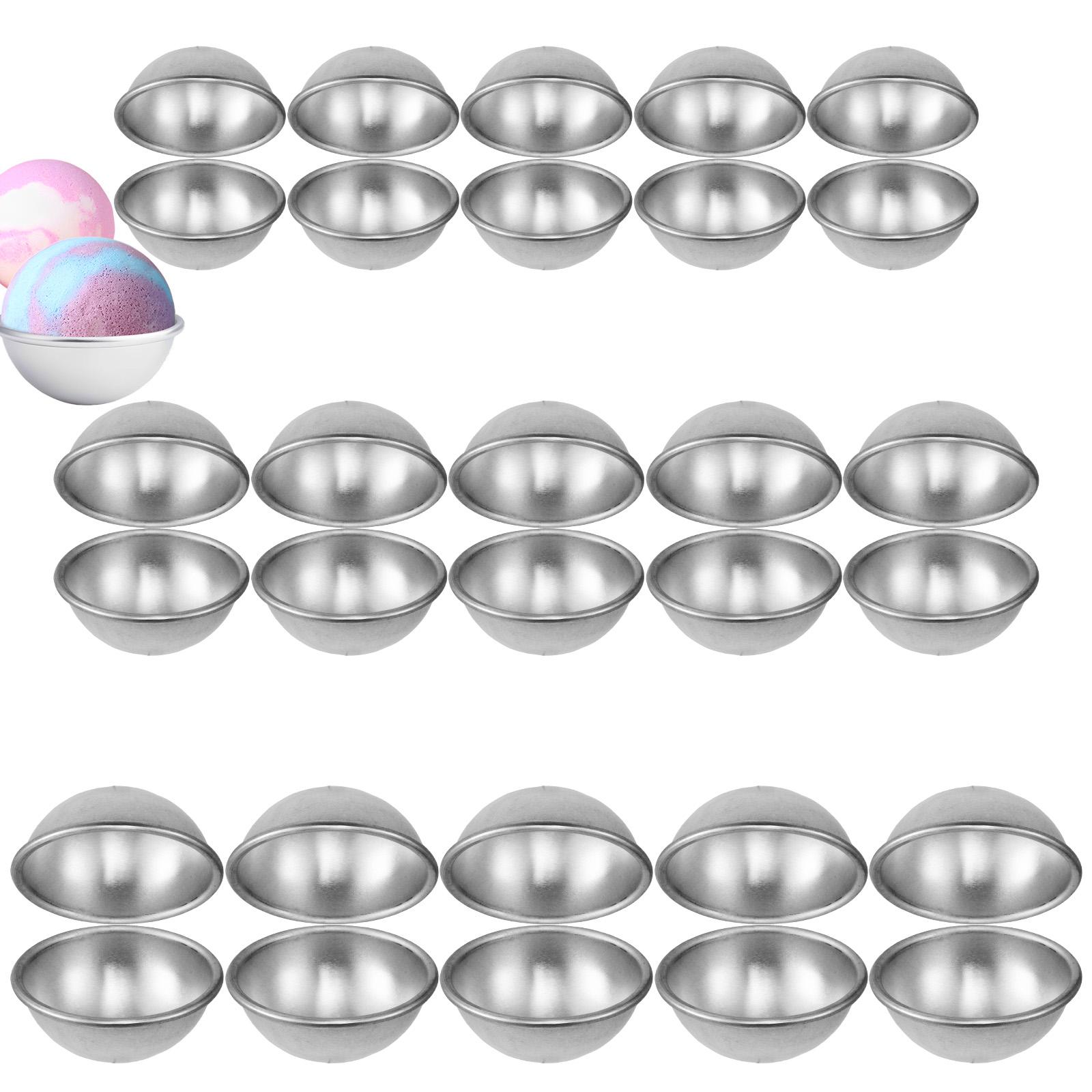 30 Pcs Bath Bomb Mold Aluminum Alloy Ball Shape Bath Bomb Moulds Press 6.5cm 5.5cm 4.6cm Hemisphere Cake Pan for Soap Making
30 Pcs Bath Bomb Mold Aluminum Alloy Ball Shape Bath Bomb Moulds Press 6.5cm 5.5cm 4.6cm Hemisphere Cake Pan for Soap Making