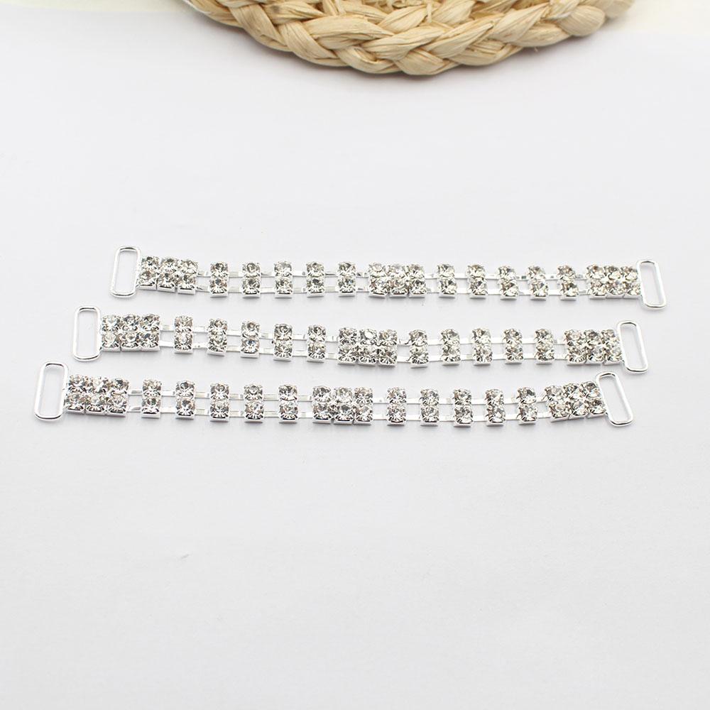 5 pieces of 145mm/310mm silver double row rhinestone decorative chain bikini connecting buckle swimsuit chain clothing accessori
5 pieces of 145mm/310mm silver double row rhinestone decorative chain bikini connecting buckle swimsuit chain clothing accessori