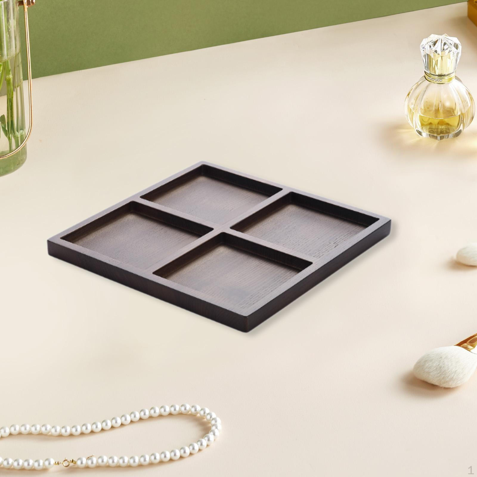 Four Grids Square Jewelry Tray Bangle Holder Retro Style Solid Wood Desktop Organizer for Showcase чорний
Four Grids Square Jewelry Tray Bangle Holder Retro Style Solid Wood Desktop Organizer for Showcase чорний