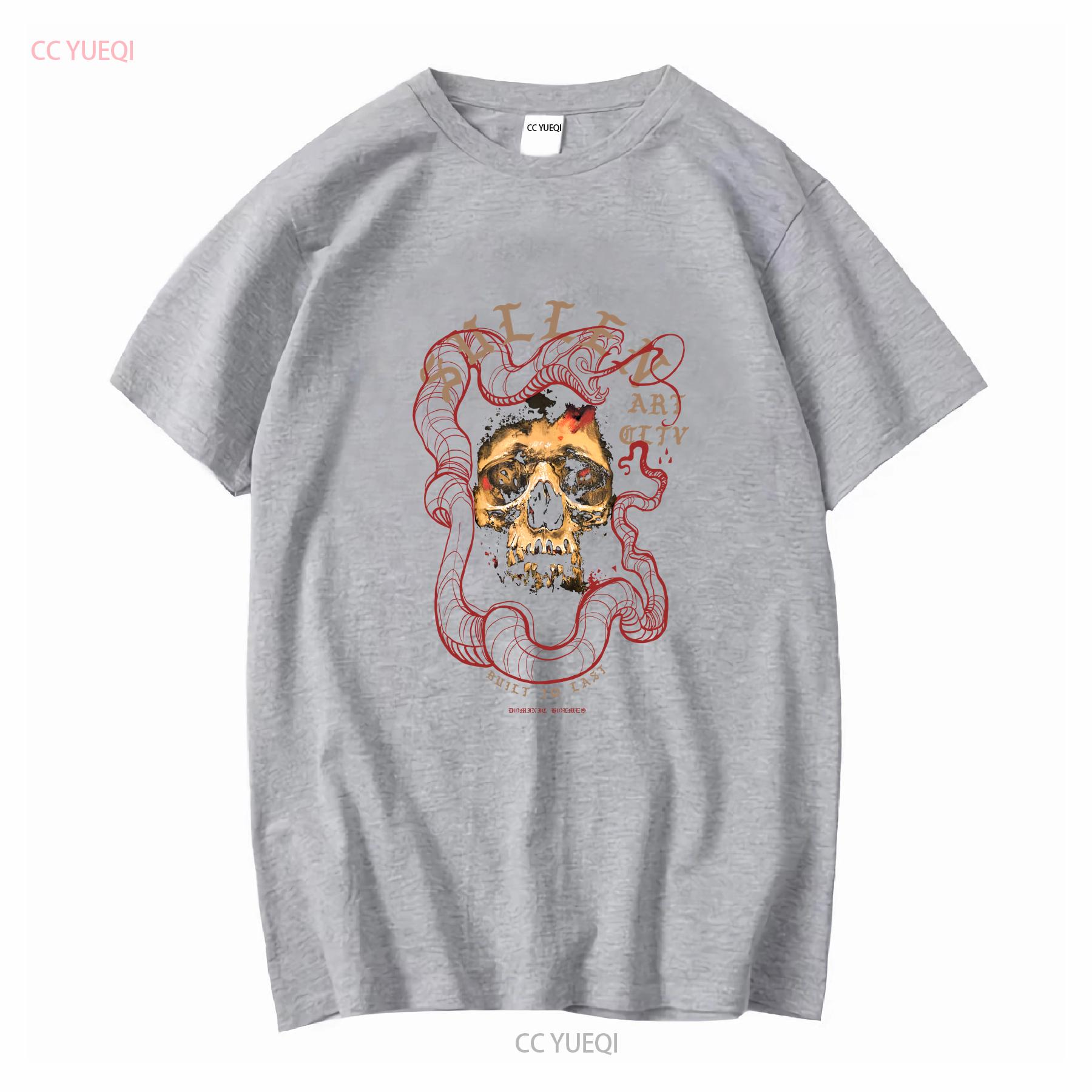 Sullen Mens Sketchy Standard T shirt Tattoo Skull and Snakes long or short sleeves vintage Washed designer clothes Versatile S
Sullen Mens Sketchy Standard T shirt Tattoo Skull and Snakes long or short sleeves vintage Washed designer clothes Versatile S