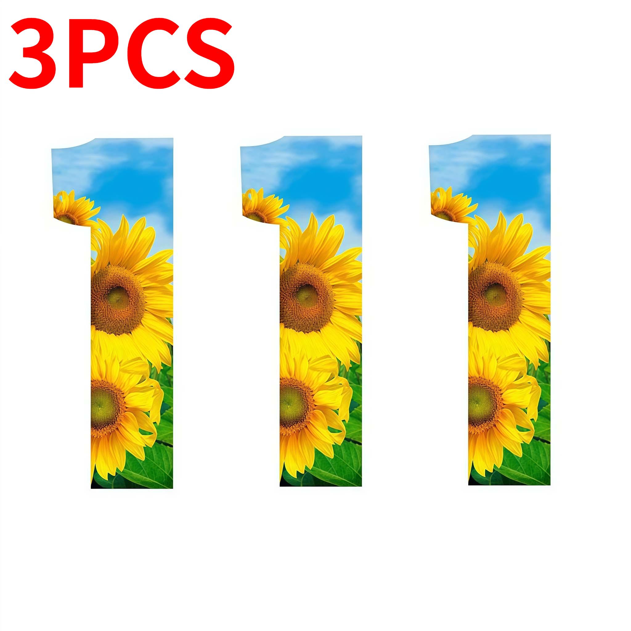 3pcs/sheet Sunflower Pattern Trash Bin Number Stickers Waterproof DIY Street Number for Dumpster Wall Locker Self-adhesive Decal (as the picture,8.5x17cm(3PCS))
3pcs/sheet Sunflower Pattern Trash Bin Number Stickers Waterproof DIY Street Number for Dumpster Wall Locker Self-adhesive Decal (as the picture,8.5x17cm(3PCS))