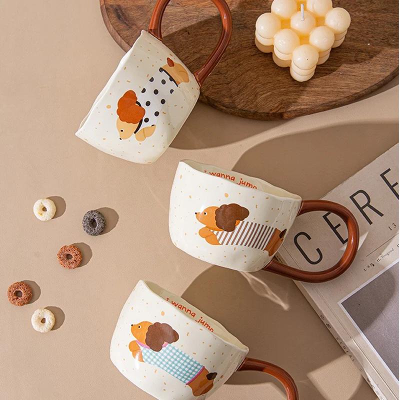 Ceramic Mug Big Ear Cup Cute Puppy Pattern Coffee Juice Tea Breakfast Milk Oats Mug Yogurt Office Student Couples Drinkware Gift 300ml
Ceramic Mug Big Ear Cup Cute Puppy Pattern Coffee Juice Tea Breakfast Milk Oats Mug Yogurt Office Student Couples Drinkware Gift 300ml