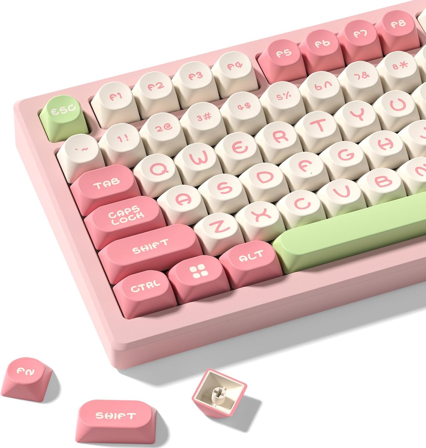 Womier Keycaps 130 клавіш MOA Profile PBT Cute Keycap Set Double Shot Keycaps with Key Puller for Cherry Gateron MX Switches Механічна ігрова клавіатура
Womier Keycaps 130 клавіш MOA Profile PBT Cute Keycap Set Double Shot Keycaps with Key Puller for Cherry Gateron MX Switches Механічна ігрова клавіатура