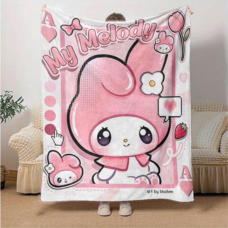 1pc Pink Bunny My Melody Blanket, Seasonal Home Decor Gift for Family and Friend, Soft Throw Blanket Suitable for All Seasons, Living Room, Travel, Ca 130x150cm
1pc Pink Bunny My Melody Blanket, Seasonal Home Decor Gift for Family and Friend, Soft Throw Blanket Suitable for All Seasons, Living Room, Travel, Ca 130x150cm