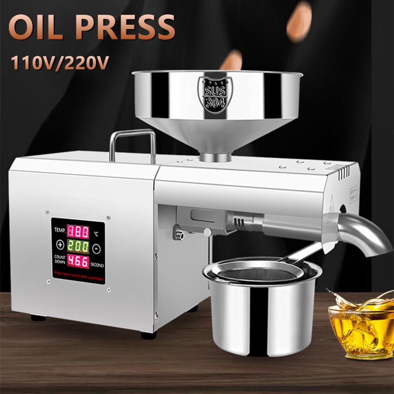 RG-309 Smart Stainless Steel Household Peanut Oil Press Machine US Standard 110V
RG-309 Smart Stainless Steel Household Peanut Oil Press Machine US Standard 110V