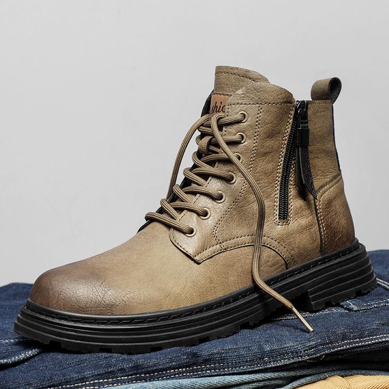 Martin boots men s 2025 new winter high-top British medium-top leather retro snow velvet thermal tooling boots 44
Martin boots men s 2025 new winter high-top British medium-top leather retro snow velvet thermal tooling boots 44