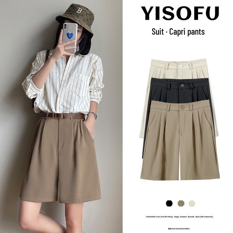 Women s High-Waist Khaki Summer Shorts - Loose, Slimming, and Casual Mid-Length Wide-Leg Design XL (suggested 116-125 jin)
Women s High-Waist Khaki Summer Shorts - Loose, Slimming, and Casual Mid-Length Wide-Leg Design XL (suggested 116-125 jin)