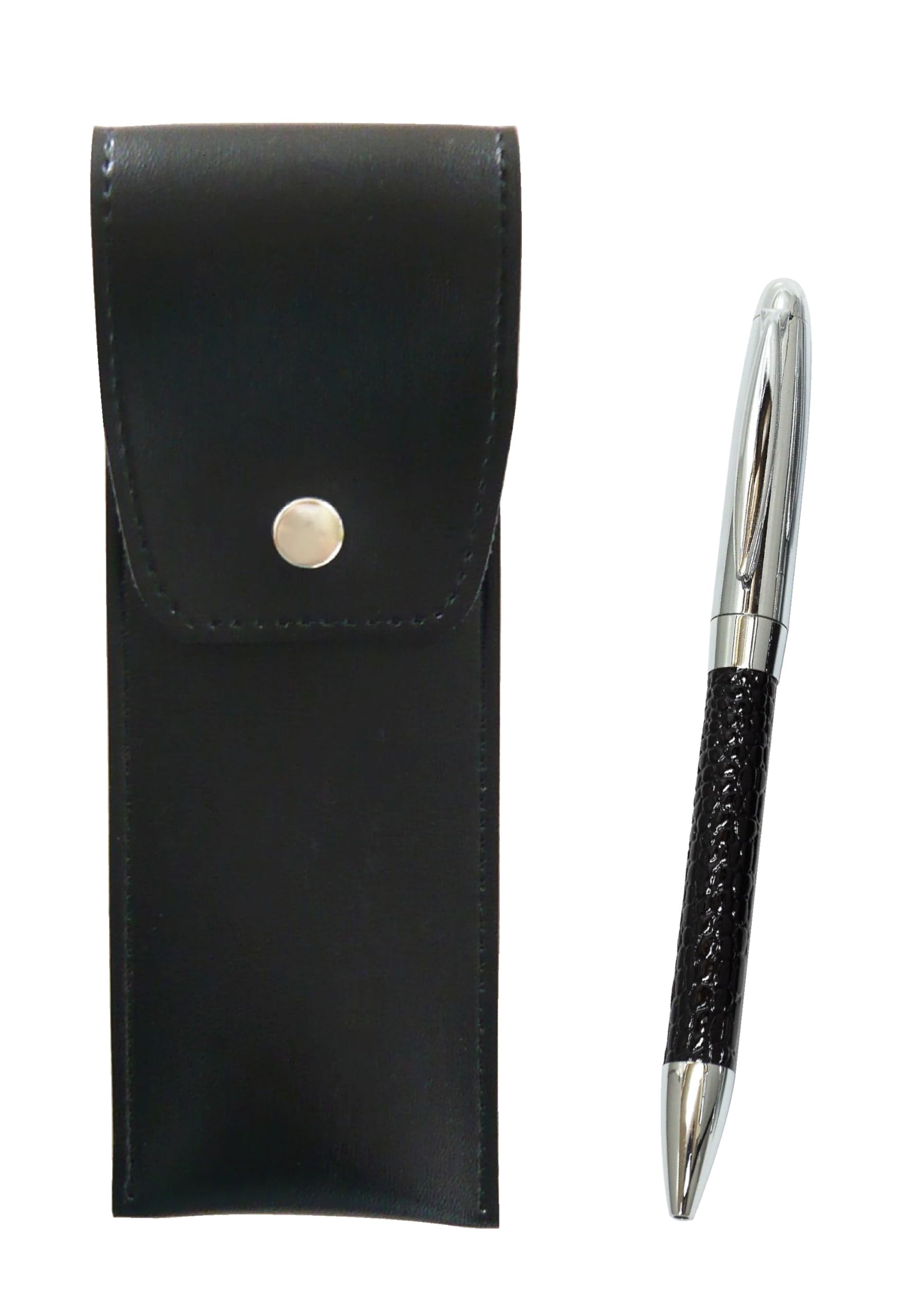 Round button type Japanese pen case black genuine leather wrapped rotating ballpoint pen director set black 3 pack T23-BRS-B-PD03-B-3
Round button type Japanese pen case black genuine leather wrapped rotating ballpoint pen director set black 3 pack T23-BRS-B-PD03-B-3