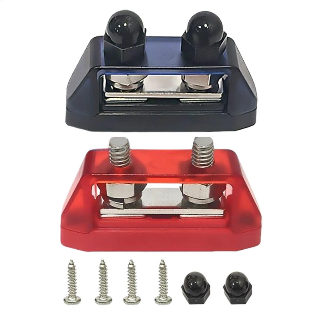 2pc 12V-48V DC Bus Bar Distribution Block With D ual Studs Terminals Block M8/M10 Electrical Bus Bar Mount Insulators For Marine
2pc 12V-48V DC Bus Bar Distribution Block With D ual Studs Terminals Block M8/M10 Electrical Bus Bar Mount Insulators For Marine