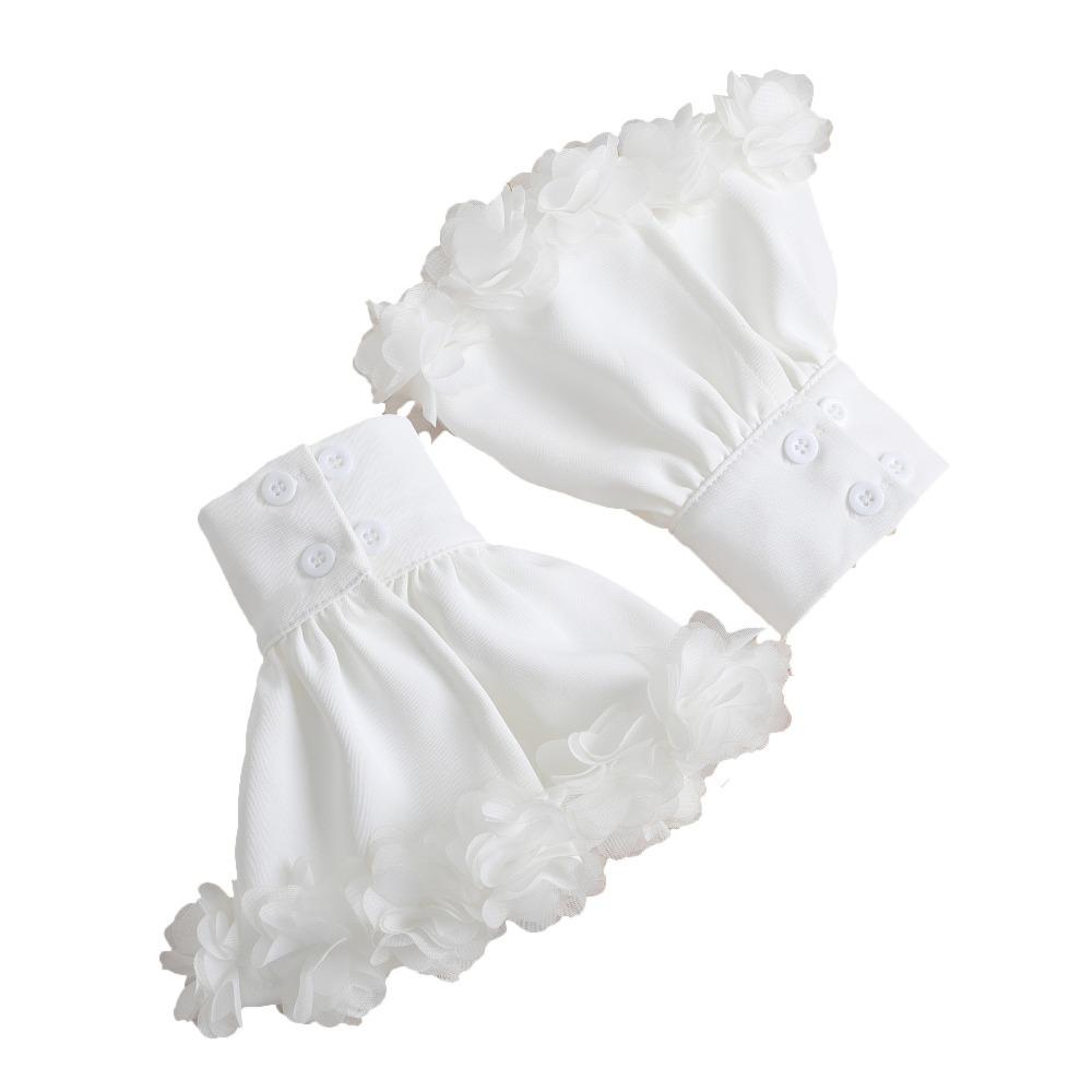 1pair Sweet White Fake Cuffs Detachable Breathable Wrist Horn Cuffs Flared Ruffled False Sleeves Women
1pair Sweet White Fake Cuffs Detachable Breathable Wrist Horn Cuffs Flared Ruffled False Sleeves Women