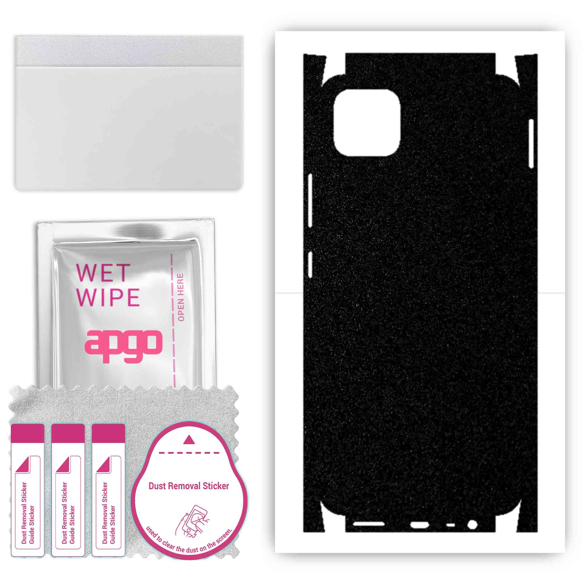 apgo Protective Skin Sticker for the back+sides compatible with Realme C11, Full Wrap Film, Foil, Vinyl - Pattern Matte Black
apgo Protective Skin Sticker for the back+sides compatible with Realme C11, Full Wrap Film, Foil, Vinyl - Pattern Matte Black