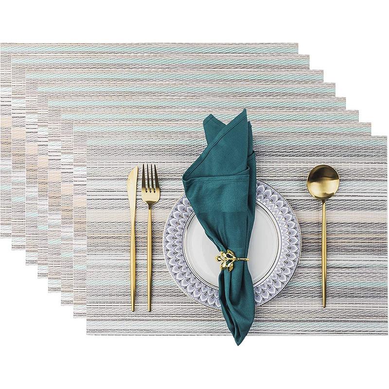 Set of 2/4/6 Placemat Golden Rectangle Table Mat for Dining Tables Wipeable Leaf Hollow Insulation PVC placemats Home Modern (as the picture,1PCS&Rectangular)
Set of 2/4/6 Placemat Golden Rectangle Table Mat for Dining Tables Wipeable Leaf Hollow Insulation PVC placemats Home Modern (as the picture,1PCS&Rectangular)