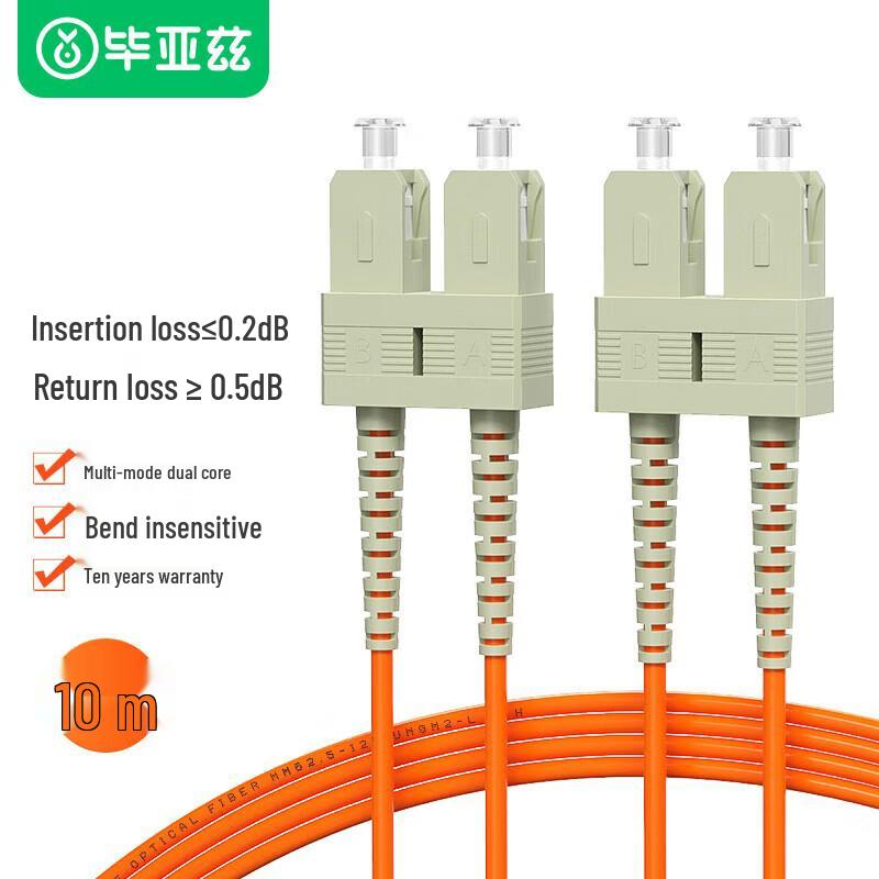 Byz SC-SC OM2 Multimode Duplex Fiber Optic Patch Cable
Byz SC-SC OM2 Multimode Duplex Fiber Optic Patch Cable