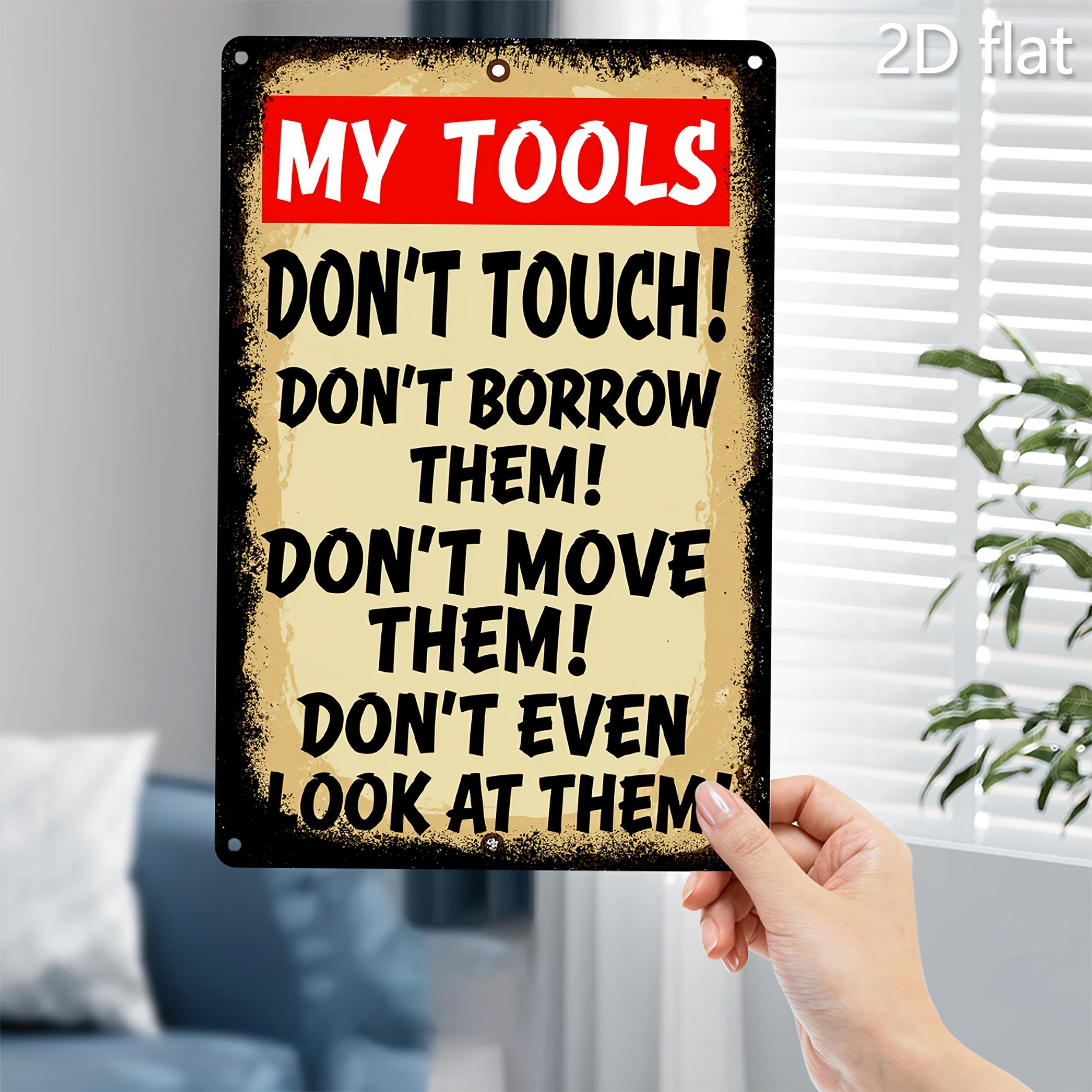 Funny My Tools Dont Touch Vintage Metal Tin Sign for Garage Workshop Wall Decor 20x30cm(7.8x11.8inch)
Funny My Tools Dont Touch Vintage Metal Tin Sign for Garage Workshop Wall Decor 20x30cm(7.8x11.8inch)