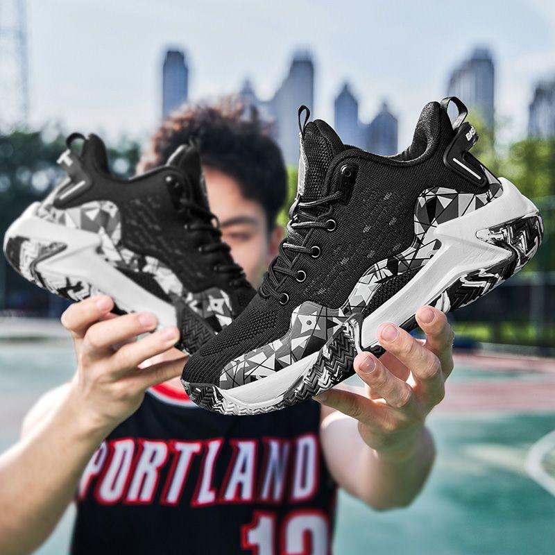 Basketball shoes men s 2025 new fly-woven mesh breathable sports shoes outdoor casual running shoes manufacturer 39
Basketball shoes men s 2025 new fly-woven mesh breathable sports shoes outdoor casual running shoes manufacturer 39