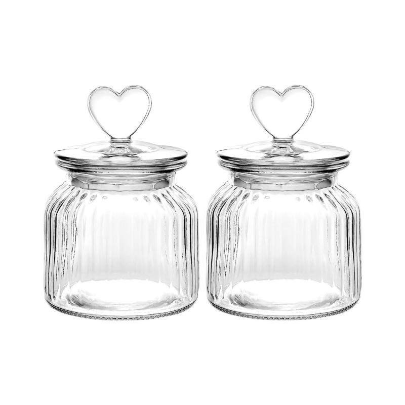 2 Piece Set Romance Lid Design Textured Glassy Food Container 650ml Clear Pantries Organizers Safe Nontoxic Kitchenwares
2 Piece Set Romance Lid Design Textured Glassy Food Container 650ml Clear Pantries Organizers Safe Nontoxic Kitchenwares
