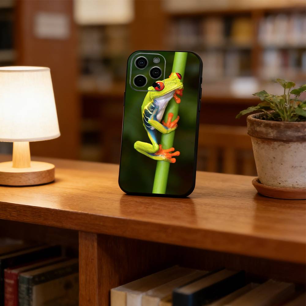 Tree frog Phone Case For iPhone 17, 16,15,14,13,12,11 Plus,Pro Max, Others Soft Black Cover iPhone12
Tree frog Phone Case For iPhone 17, 16,15,14,13,12,11 Plus,Pro Max, Others Soft Black Cover iPhone12