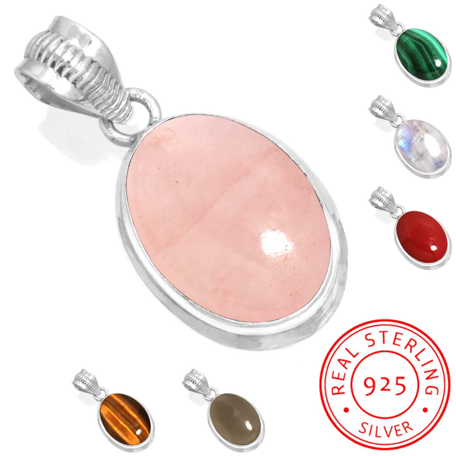 925 Sterling Silver Pendant Women Gemstone Handmade Jewelry Friendship Day Gift Malachite Moonstone Rose Quartz Red Stone Smoky Topaz Tiger Eye коралові червоний колір
925 Sterling Silver Pendant Women Gemstone Handmade Jewelry Friendship Day Gift Malachite Moonstone Rose Quartz Red Stone Smoky Topaz Tiger Eye коралові червоний колір