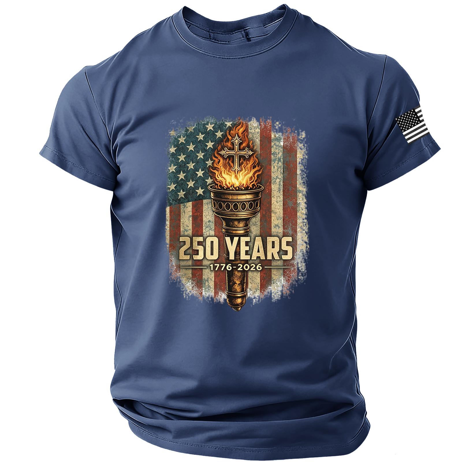 Men’s Short Sleeve Crewneck T Shirt with Torch and Flag Print 250 Years 1776 2026 Lightweight Casual Fit Top M тёмно-синий
Men’s Short Sleeve Crewneck T Shirt with Torch and Flag Print 250 Years 1776 2026 Lightweight Casual Fit Top M тёмно-синий