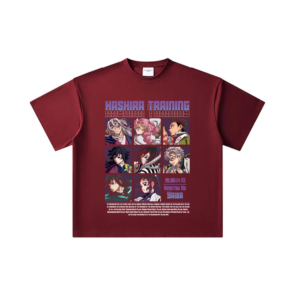 260 GSM Double Yarn 32 Count 100% Cotton Demon Slayer V63 Hashira Training Print Unisex Heavy Cotton T Shirt 2XL вина червоного кольору
260 GSM Double Yarn 32 Count 100% Cotton Demon Slayer V63 Hashira Training Print Unisex Heavy Cotton T Shirt 2XL вина червоного кольору