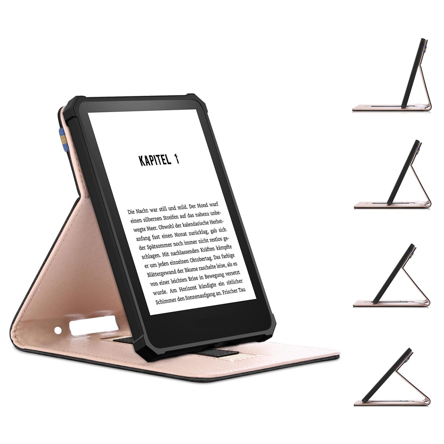 For Amazon Kindle 6 (2022) Adjustable Stand Stitching PU Leather+TPU Case Solid Color E-Reader Cover with Inner Hand Strap Black
For Amazon Kindle 6 (2022) Adjustable Stand Stitching PU Leather+TPU Case Solid Color E-Reader Cover with Inner Hand Strap Black