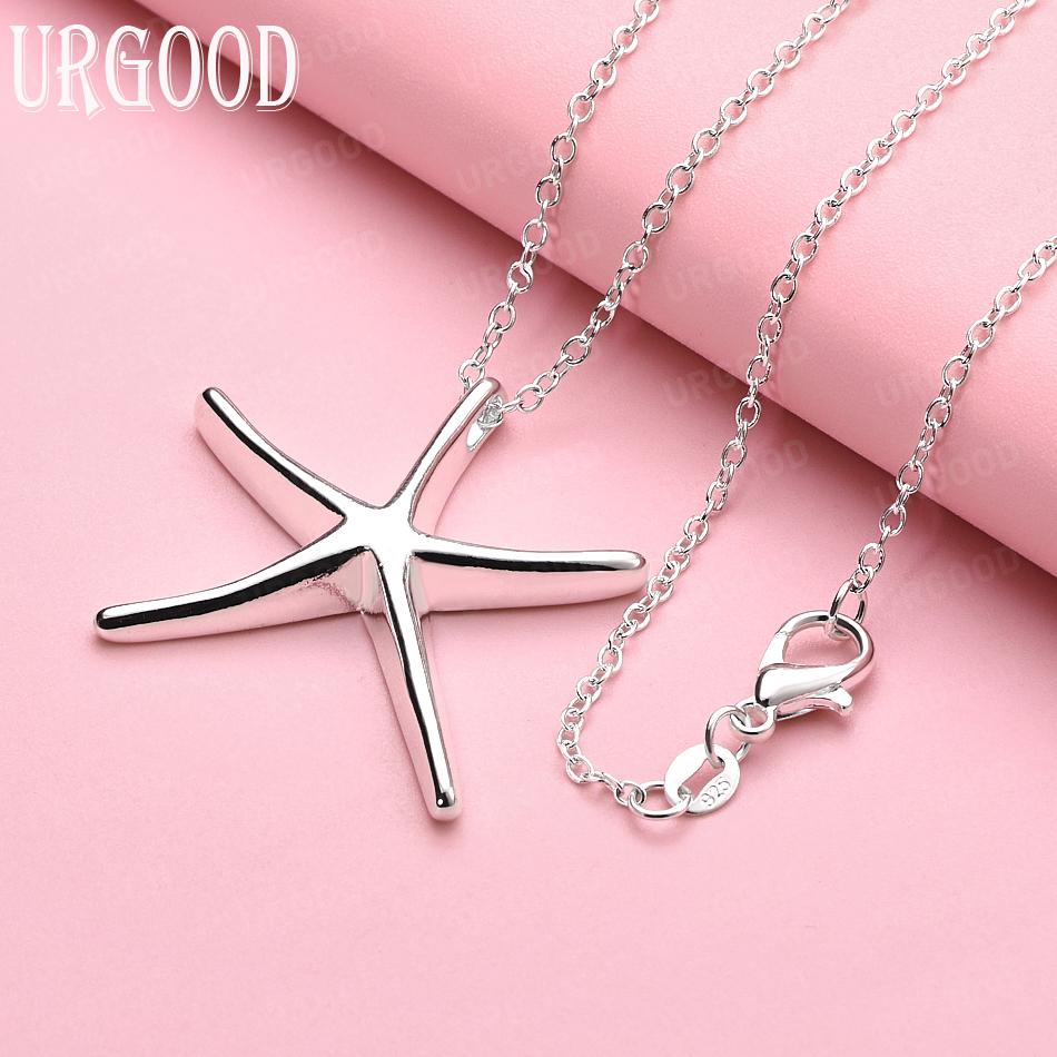 925 Sterling Silver Star Pendant Necklace Wedding Fashion Jewelry 45cm
925 Sterling Silver Star Pendant Necklace Wedding Fashion Jewelry 45cm