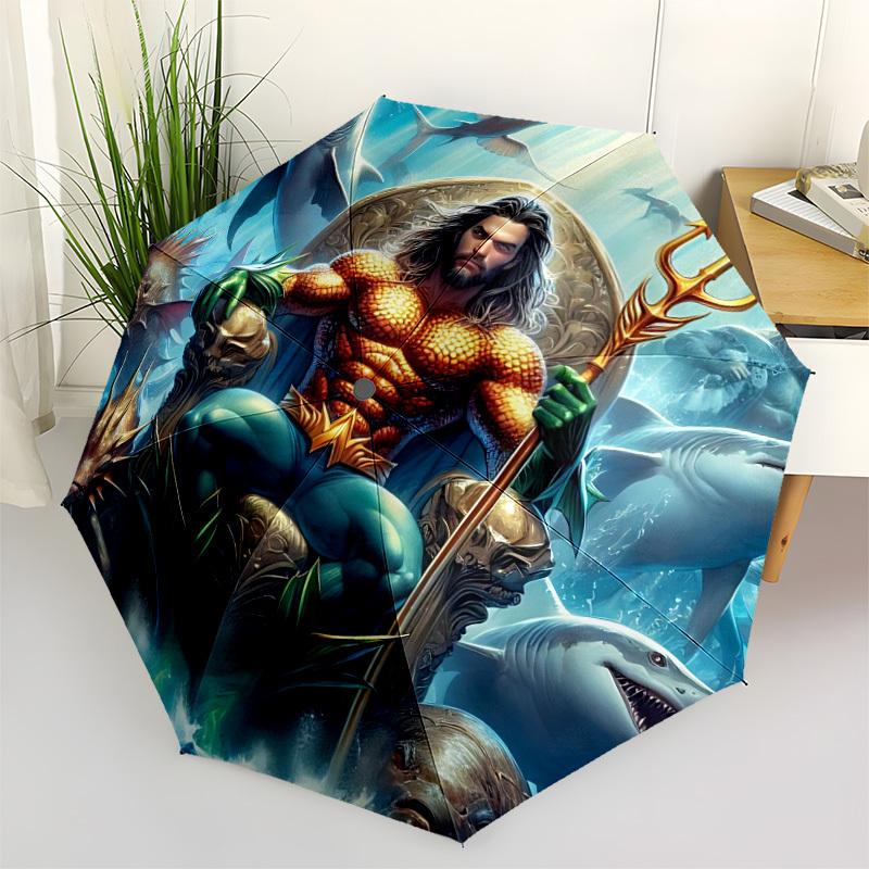 1pc Aquaman, Trident Umbrella - Automatic Open Compact Travel Umbrella with 15-Rib Durable Frame yy251021058
1pc Aquaman, Trident Umbrella - Automatic Open Compact Travel Umbrella with 15-Rib Durable Frame yy251021058