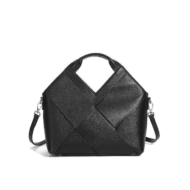 New Foreign Trade Top Layer Cowhide Handbag Inverted Triangle Design Soft Leather Women s Bag Single Shoulder Woven Bag чорний
New Foreign Trade Top Layer Cowhide Handbag Inverted Triangle Design Soft Leather Women s Bag Single Shoulder Woven Bag чорний