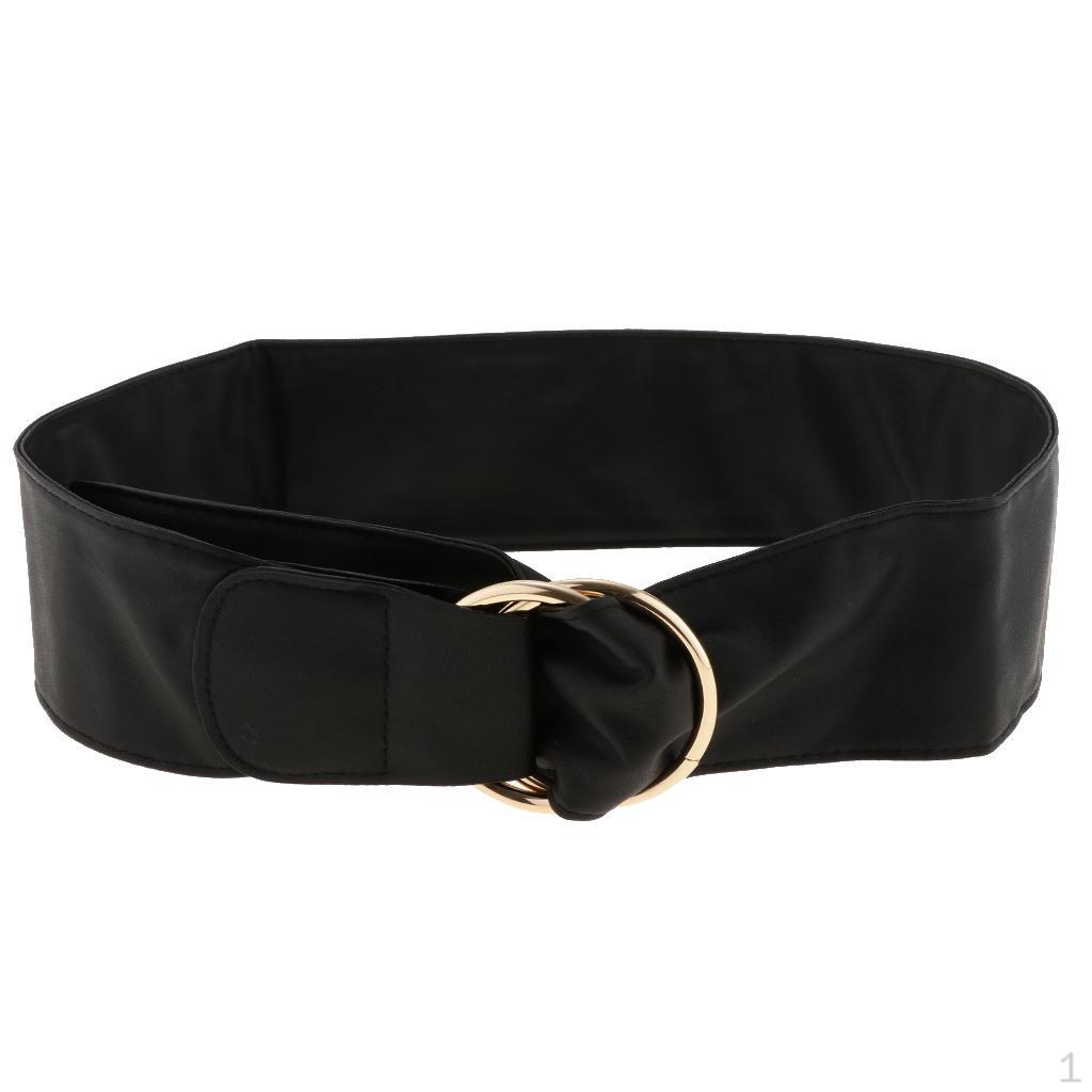 Модный женский однотонный широкий пояс из искусственной кожи с двойным круговым регулируемым поясом чёрный
Модный женский однотонный широкий пояс из искусственной кожи с двойным круговым регулируемым поясом чёрный