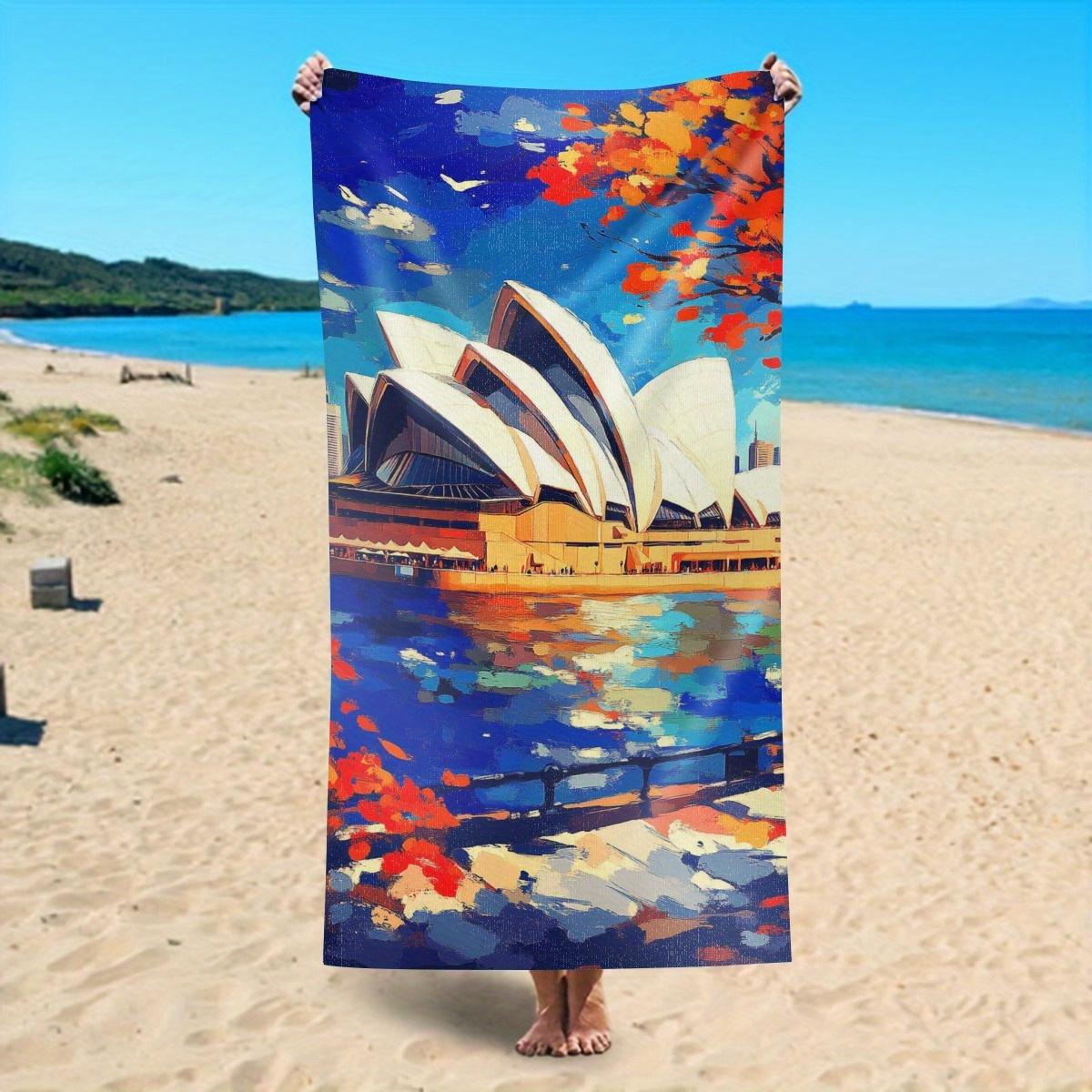 Sydney Opera House Australian Landmark Beach Towel Microfiber Quick Dry Lightweight Absorbent for Pool Travel Camping Home Decor W30*H60(CM)
Sydney Opera House Australian Landmark Beach Towel Microfiber Quick Dry Lightweight Absorbent for Pool Travel Camping Home Decor W30*H60(CM)