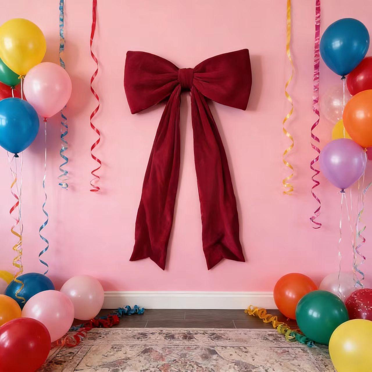 Red Big Bow Theme Party Decorations Bow Ribbon Holiday Wedding Birthday Party Wall Pendant Decoration 1 Piece 50X180CM
Red Big Bow Theme Party Decorations Bow Ribbon Holiday Wedding Birthday Party Wall Pendant Decoration 1 Piece 50X180CM