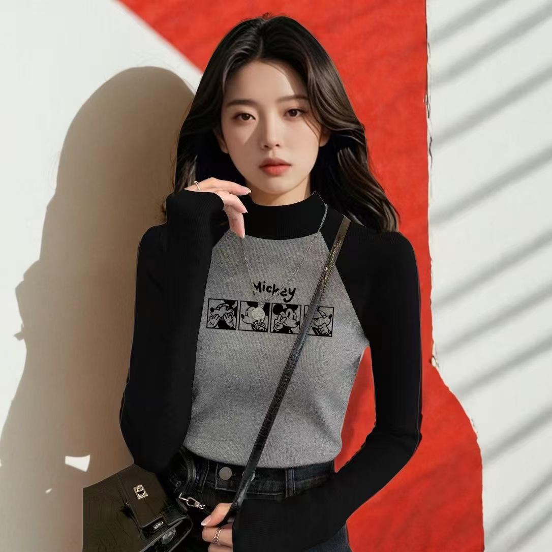 Women s Velvet Raglan Color Block Slimming Long Sleeve T-Shirt with Stand-Up Collar M (90-105 jin)
Women s Velvet Raglan Color Block Slimming Long Sleeve T-Shirt with Stand-Up Collar M (90-105 jin)