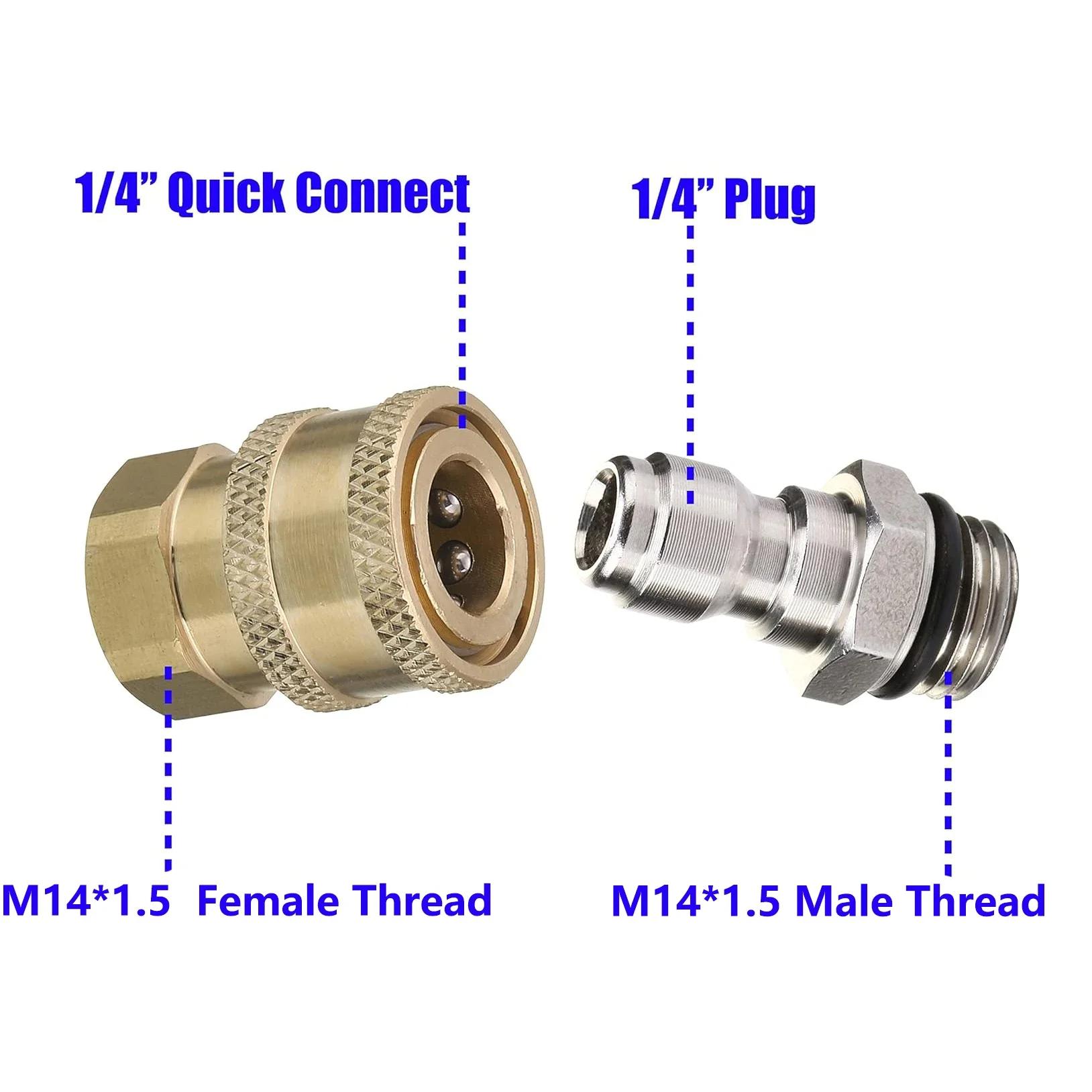 14mm to 1/4 Quick Release Connector - Pressure Washer Sprayer Snow Foam Lance Bottle Adapter Part
14mm to 1/4 Quick Release Connector - Pressure Washer Sprayer Snow Foam Lance Bottle Adapter Part