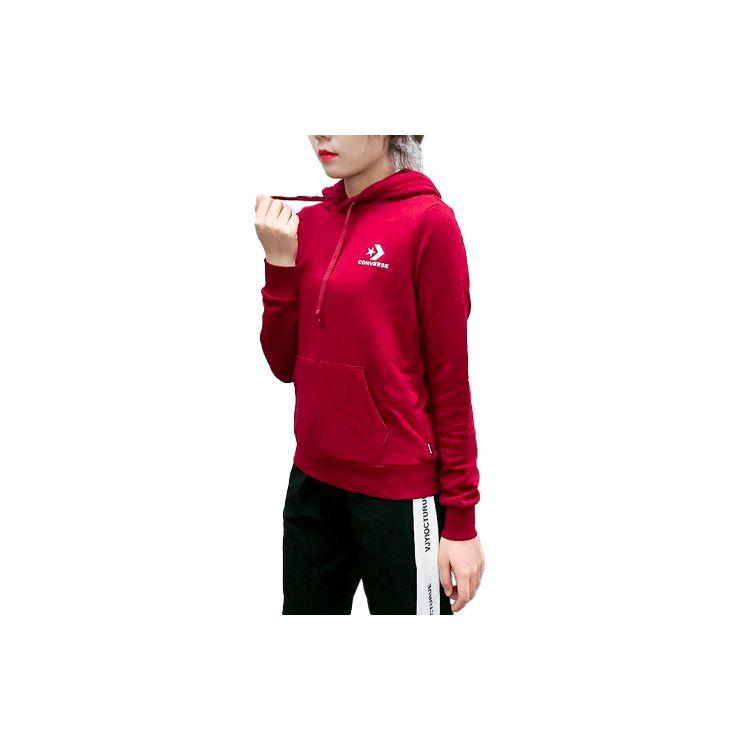 Converse Star Arrow Sport Повседневный пуловер с капюшоном Женские топы Темно-кирпичный красный 10008923-A10 
Converse Star Arrow Sport Повседневный пуловер с капюшоном Женские топы Темно-кирпичный красный 10008923-A10
